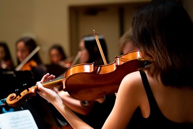Woman playing violin