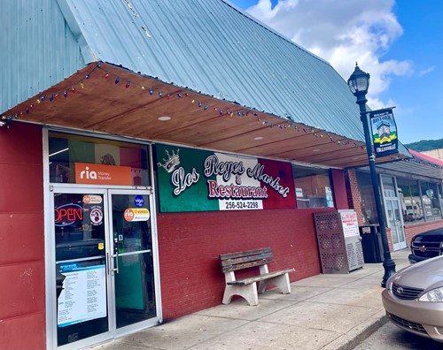 Los Reyes, the popular Collinsville market and restaurant, is positioned on a main street down town
