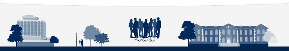 Haley Center, Tichenor Hall, Find your place logo
