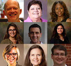 collage of faculty headshots