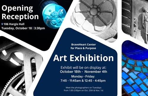 Braveheart Art Exhibition October 18 through November 4