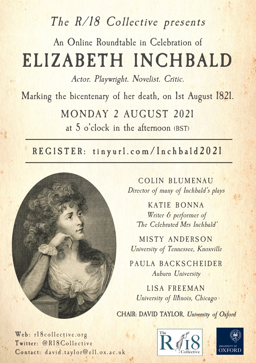 Poster image of Elizabeth Inchbald