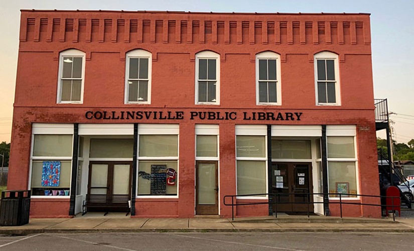 The historic Collinsville public library