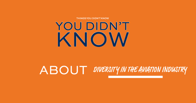 Things You Didn't Know You Didn't Know about diversity in the aviation industry graphic
