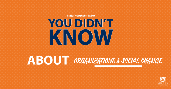 Things you didn't know you didn't know about organizations and social change