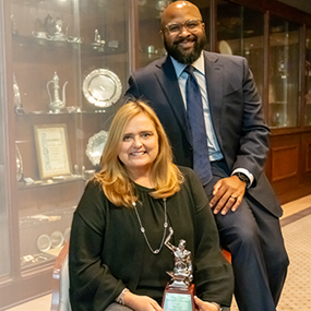 Brandon Wilson and Missy Burchart, chief executives of Wilbron Inc.